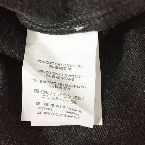 J. Crew Top Womens XS Gray Peplum Structured Flutter Hem Short Sleeve Classic - Picture 7 of 8